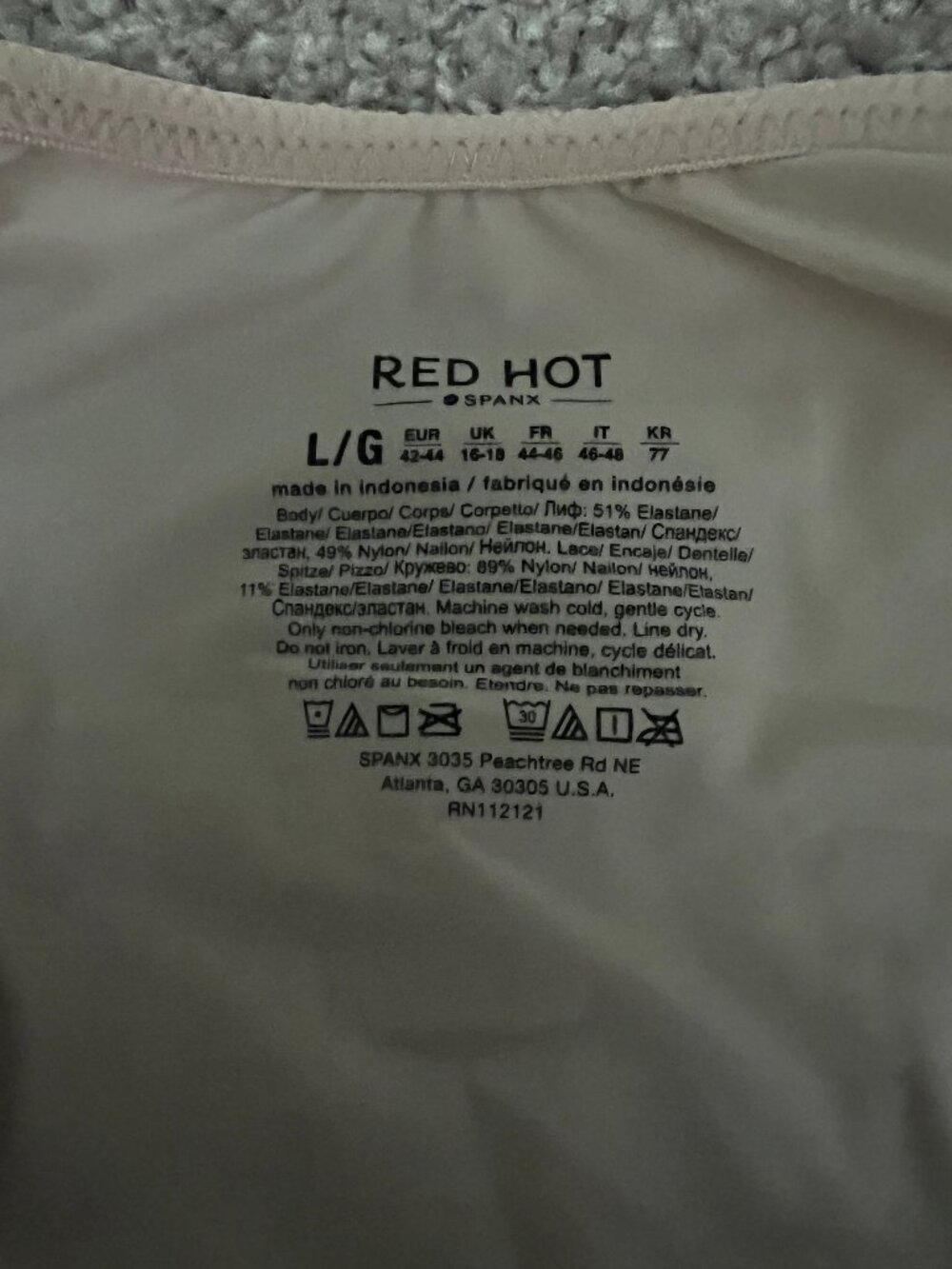 Spanx Red Hot Label by Spanx Luxe & Lean Lace Full Slip Nude L - Picture 3 of 3